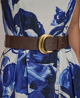Donna Karan New York Women's Belted Midi A-Line Dress