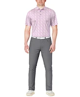 Pga Tour Men's Classic-Fit Geo-Print Golf Polo Shirt