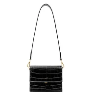 Jw Pei Handbags Mini Flap Croc Crossbody Bag