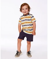 Deux par Deux Baby Boys French Terry Short Dark Gray