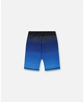 Deux par Boys Athletic Shorts Blue And Black