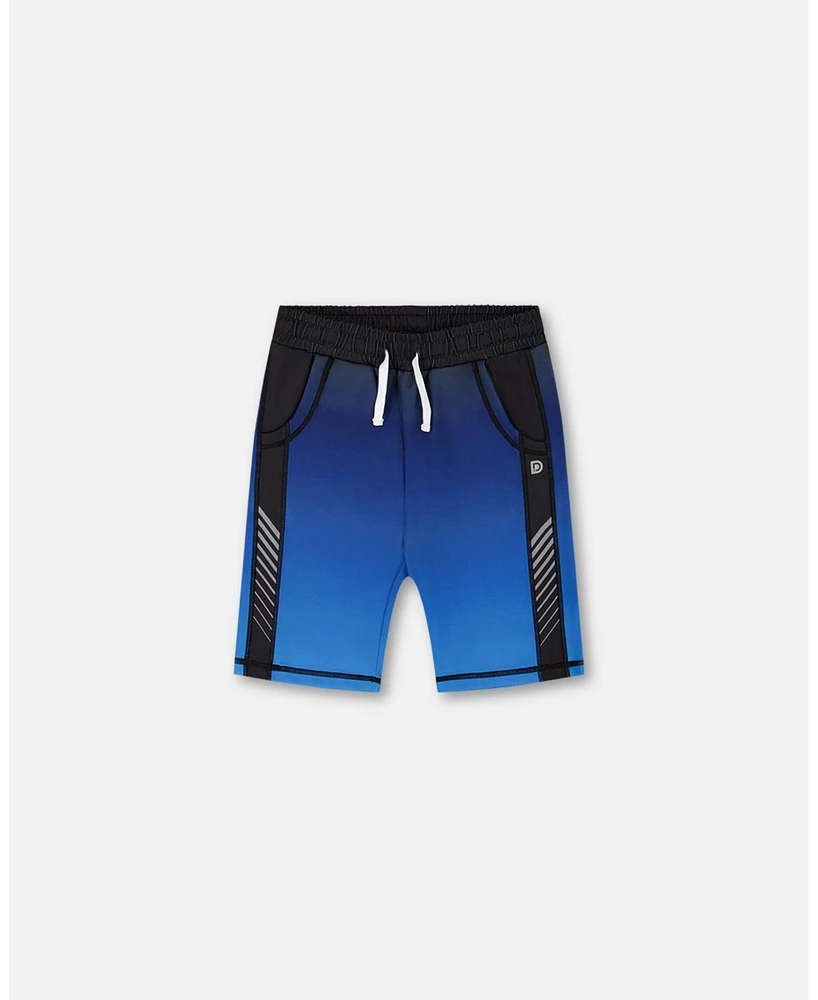 Deux par Boys Athletic Shorts Blue And Black