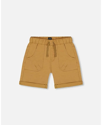 Deux par Big Boys Stretch Twill Short Tan