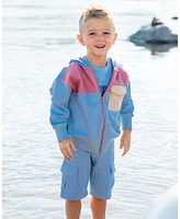 Deux par Toddler Boys French Terry Short Pale Blue - Toddler|Child