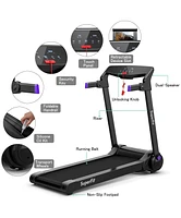 3HP Electric Folding Treadmill with Bluetooth Speaker
