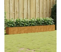 Garden Raised Bed 110.2"x15.7"x15.7" Corten Steel