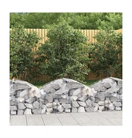 Arched Gabion Basket 39.4"x19.7"x15.7"/23.6" Galvanized Iron