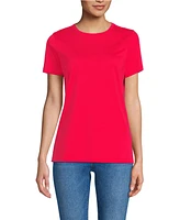 Lands' End Women's Relaxed Supima Cotton Crew Neck T-Shirt