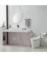 Waterfall Single Hole Single-Handle Bathroom Faucet Sink Vanity Polished Chrome