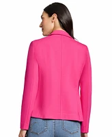 Jones New York Women's Faux Double Breasted Collared Jacket