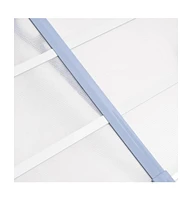 Door Canopy Gray and Transparent 60"x35.4" Polycarbonate