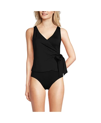 Lands' End Women's Ddd-Cup Side Tie Tankini Top