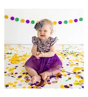 Sweet Wink Baby Girl's Mardi Gras Tulle Bow Baby Headband