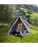 Pop-up Camping Tent for 2-3 People with Carry Bag and Rainfly for Backpacking Hiking Trip