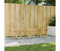 Folding Patio Chairs 2 pcs 16.9"x21.3"x34.6" Bamboo