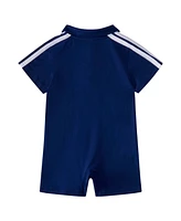 adidas Baby Boys Short Sleeve Cotton Polo Romper