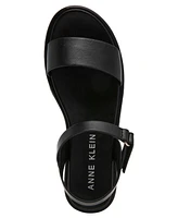 Anne Klein Women's Elani Round Toe Footbed Sandals