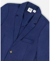 Deux par Big Boys Two Button Blazer Navy Blue