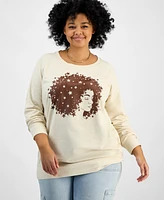 Hybrid Apparel Trendy Plus Black History Month Graphic Top