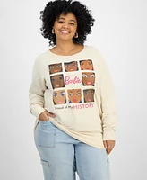 Hybrid Apparel Trendy Plus Barbie Black History Month Graphic Top