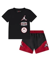 Jordan Toddler Boys 2-Piece Stacked Play Shorts and T-Shirt Set