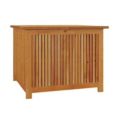 Patio Storage Box 29.5"x29.5"x22.8" Solid Acacia Wood