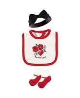 Hudson Baby Baby Girls Hudson Cotton Layette Set, Red Roses, 9-12 Months