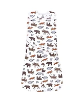 Hudson Baby Boys Convertible Swaddle Sleep Sack, Animal Adventure