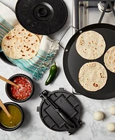Infuse 6-Piece Cast Iron Tortilla Press Set