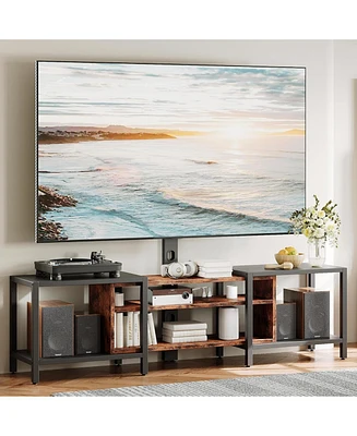 79 Inch Tv Stand for TVs up to 85 Inch with Mount and Power Outlet