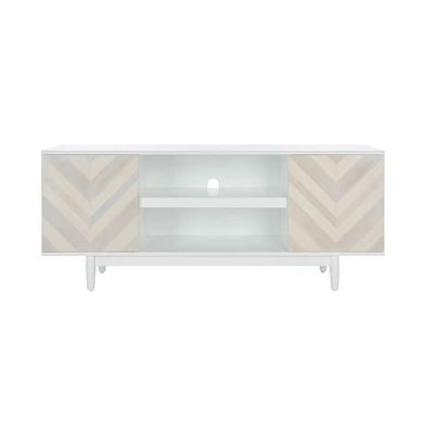 Tay 3 Shelf Patterned Media Stand