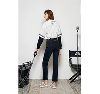 Activity Grrrl High Rise Kick Crop Jeans