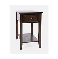 Modern Espresso Chairside End Table