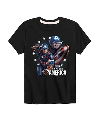 Hybrid Big Boys Captain America Graphic T-Shirt