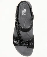 Jbu Women's Stephie Wide Flat Sandal