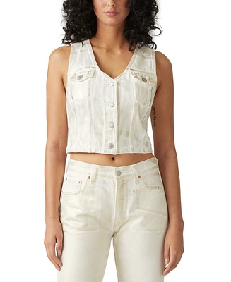 Levi's Premium Women's Bella Cotton Denim Corset Vest