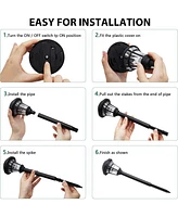 Maggift 6-Pack Waterproof Solar Path Lights for Outdoor Spaces