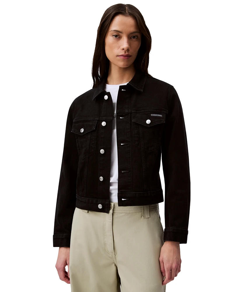 Calvin Klein Jeans Women's Classic Denim Trucker Jacket