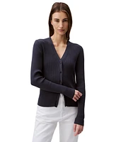 Calvin Klein Jeans Women's Rib-Knit Slim Cardigan