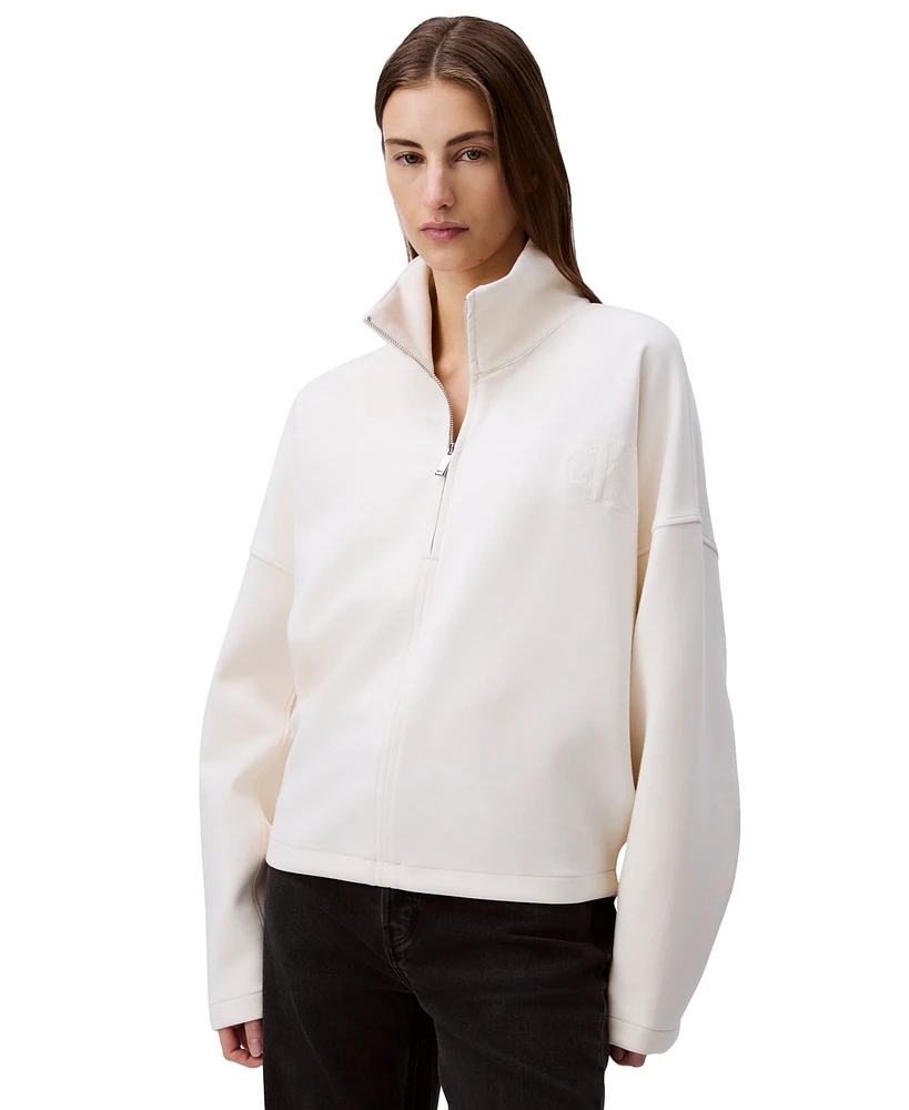 Calvin Klein Jeans Women's Quarter-Zip Sweatshirt