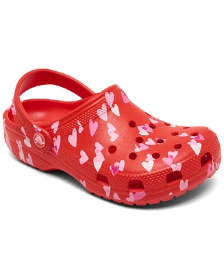 Crocs Little Girls Classic Valentine's Day Clogs from Finish Line