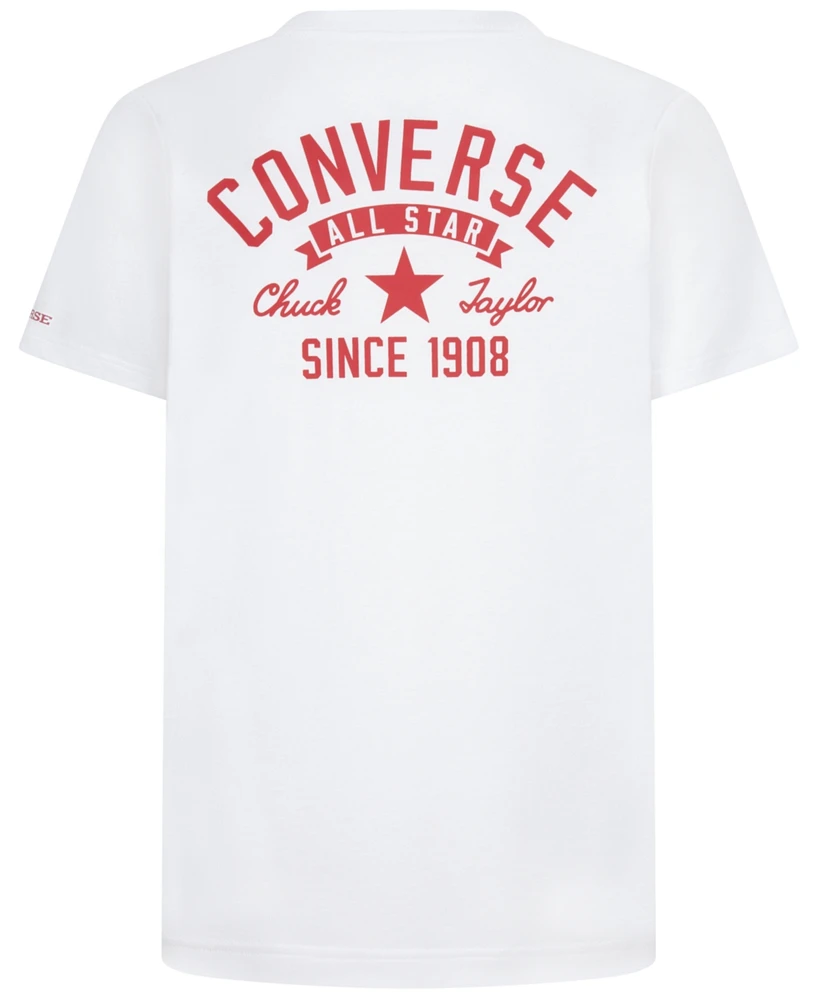 Converse Big Boys Retro Front Back Logo T-Shirt