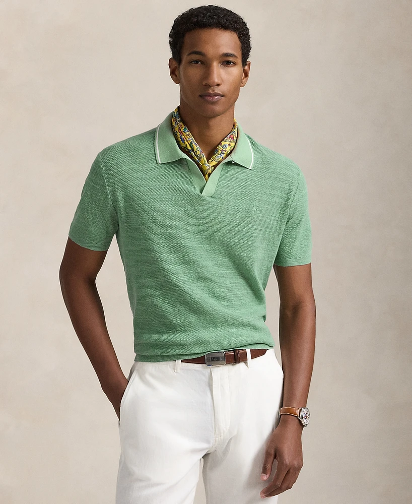 Polo Ralph Lauren Men's Textured Cotton-Linen Sweater