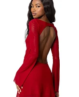 Edikted Womens Reena Backless Mini Dress