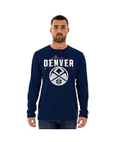 New Era Men's Navy Denver Nuggets 2024/25 City Edition Long Sleeve T-Shirt