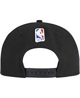 New Era Men's Black Detroit Pistons Jersey Hook Statement Edition 9FIFTY Snapback Hat