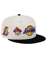 New Era Men's Cream Los Angeles Lakers Two-Tone 9FIFTY Snapback Hat