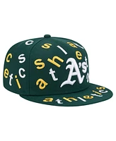 New Era Men's Green Oakland Athletics Team Confetti 59FIFTY Fitted Hat