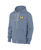 Jordan Men's Blue Michigan Wolverines 2024 Sideline Player Performance Full-Zip Hoodie Sweatshirt