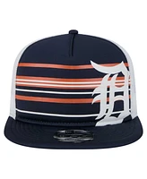 New Era Men's Navy Detroit Tigers 9FIFTY A-Frame Trucker Snapback Hat